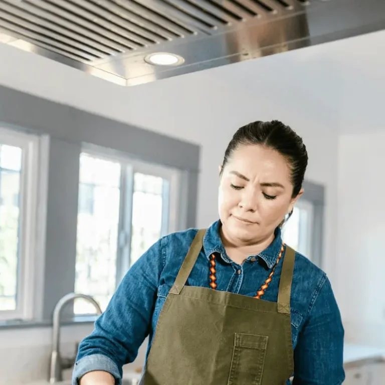 Head chef working in kitchen
